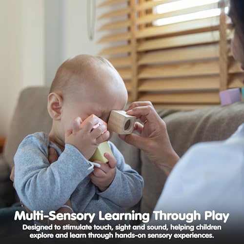 PlanToys® Sensory Blocks Wooden Learning Toy Montessori Kids Educational - Image 5