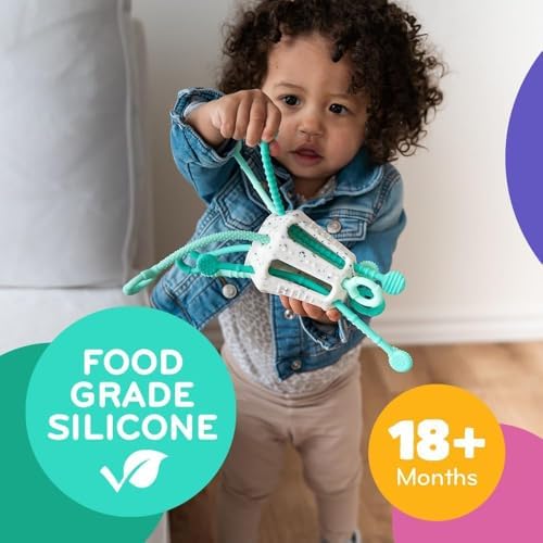 Mobi Zippee Activity Toy - Sensory Activities for Toddlers and Kids, BPA-Free and Food Grade Silicone, Montessori Learning Games for Ages +1 (Mintee) - Image 2