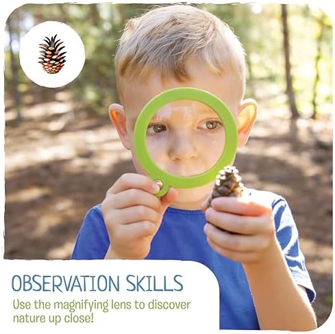 Scavenger Hunt Cards at the Park | Kids Outdoor Activity Cards Game with Magnifying Lens | Nature 2 Year Old Gifts for 2-3 Year Olds | Toddler Games for Boys & Girls - Image 4