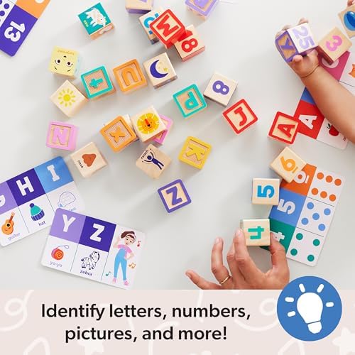 Melissa & Doug Ms. Rachel Letter, Number, and Game Wooden Learning Blocks with Activity Cards for Girls and Boys Toddlers Ages 18 Months+ - FSC Certified - Image 5