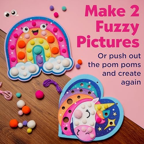 Creativity for Kids Pom Pom Pictures: Magical - Rainbow and Unicorn - Preschool and Toddler Crafts, Gifts for Ages 3+ - Image 2