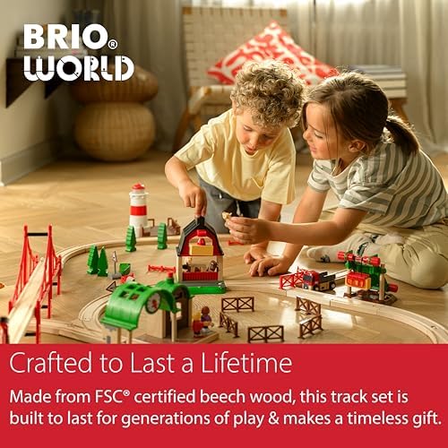 BRIO World Expansion Pack Intermediate - Works with All BRIO Train Sets - FSC-certified 16-Piece Wooden Train Tracks with Switches - Grow Existing Systems and Create Railway Empires - Kids Ages 3 & Up - Image 6