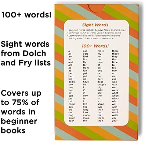 Award-Winning Pre-K Sight Words Flash Cards – 100+ Dolch & Fry High-Frequency Words – Learn to Read for Ages 3–5 – Preschool, Kindergarten, Homeschool & Classroom - Image 3