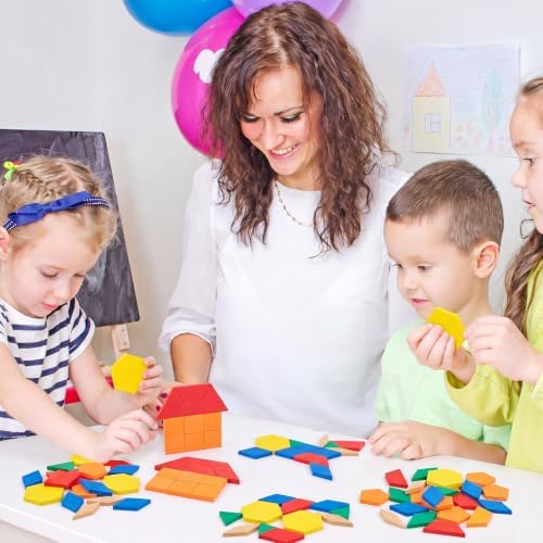 Jexine 800 Pcs 6 Styles Foam Counters Color Tiles Color Sorting Tiles, Math Counters, Sorting Toy, 3D Shapes Manipulatives, Counting, Learning, Classroom Crafts, Bingo for Kids with Storage Box - Image 6