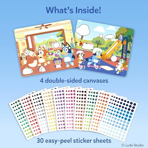 Skillmatics Dot It Bluey – Sticker Art, Travel Toy, Craft Kit for Kids - Image 3