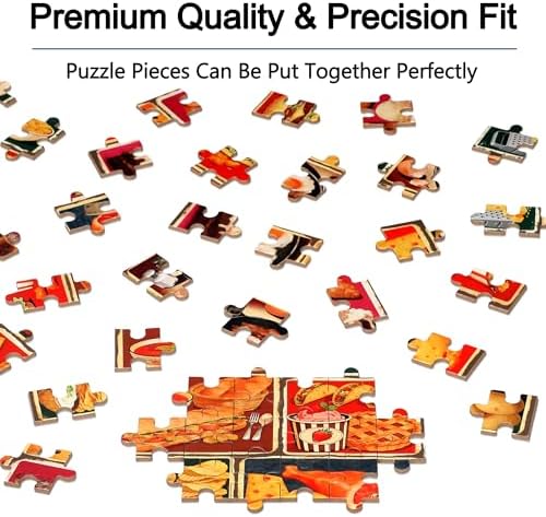 LELEMON Puzzles for Kids Ages 4-6,Food 60 Piece Puzzles for Kids Ages 6-8 in a Metal Box,Children Jigsaw Puzzles Kids Puzzles,Educational Learning Puzzle Toys for Girls and Boys - Image 5