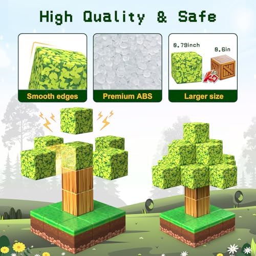 Magnetic Blocks Toys,3D Magnetic Building Toys Blocks Game Set,100PCS Construction Toys for Kids Ages 3+,STEM Sensory Educational Stacking Magnet Blocks, Christmas Birthday Gifts for Boys Girls - Image 4