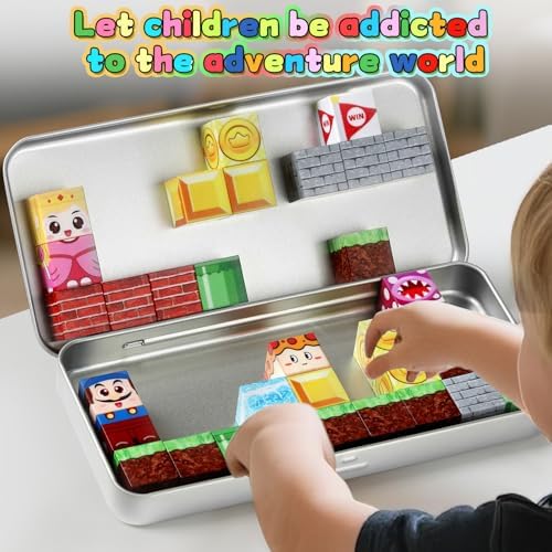 Magnetic Building Blocks for Kids 3-8, STEM Travel Toys with Storage Box - Image 6