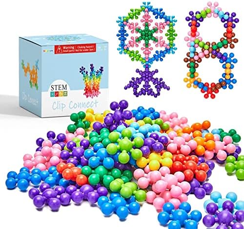Clip Connect 100 Pieces | Diameter 1.5", Interlocking Solid Plastic Building Blocks Set Early STEM Educational Toy for Preschool Kids Boys and Girls, Promotes Fine Motor Skills & Sensory Development - Image 3