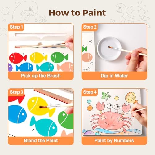 Jar Melo Paint with Water Books for Toddlers, Ocean Animals - Image 6