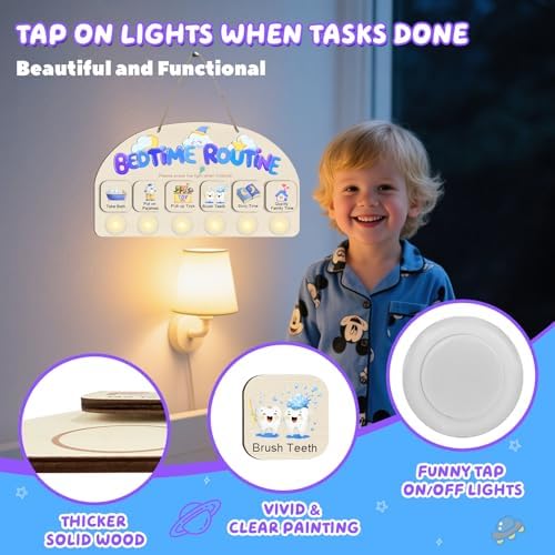 Bedtime Routine Chart for Toddlers, Visual Schedule Chart Planning - Image 5