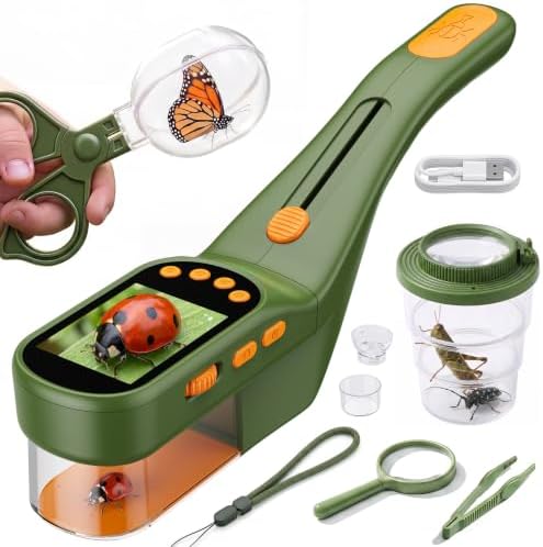 Bug Catcher for Kids with Kids Microscope, 500X Zoom Camera Toy by Unknown