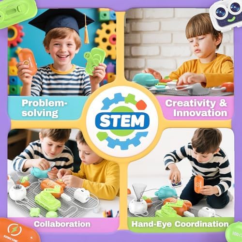 SMILESSKIDDO Science Kits for Kids, STEM Toys for Kids, 16 Circuit Parts - Image 2