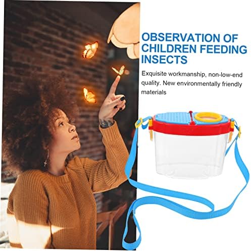 LIOOBO Insect Observation Box for Kids Portable Science Observation Box with Tweezer Outdoor Bug Collector for Nature Study Camping School Experiments 5.51 X 3.93 X 2.75 in - Image 4