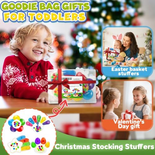 4PC Color Sorting Sensory Toys Fine Motor Skills for Toddler, Preschool Classroom Activities Autism Autistic Quiet Toys for Kids Calm Down Toy Travel Roadtrip Essentials for Kid Boy Girl Gift - Image 6