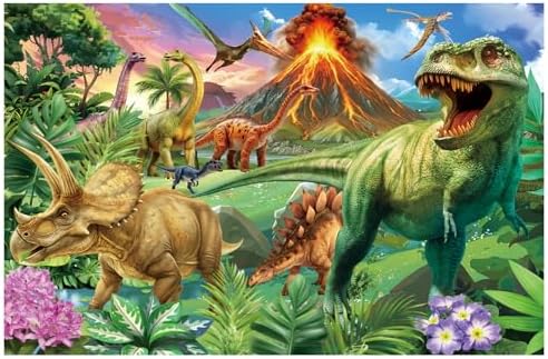 Puzzles for Kids Ages 5-8,6-10 Year Old,200 Piece Dinosaur Jigsaw Puzzle for Toddler Children Learning Educational Puzzles Toys for Boys and Girls - Every Piece is Unique by Unknown