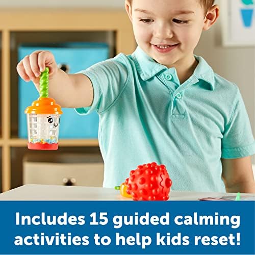 Learning Resources Smoothie Tea Break!™ Sensory Fidget Activity Set, Sensory Toys for Toddlers, Social Emotional Learning, SEL Skills, Fine Motor Skills, Ages 3+,19 Pieces - Image 3