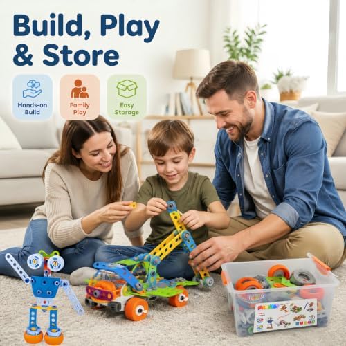 11 in 1 STEM Building Toys, 175 Pieces Construction Kit for Kids Ages 4-8 - Image 5