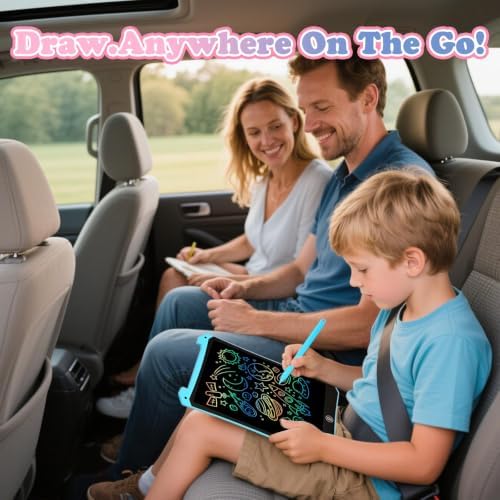 EooCoo 10 Inch LCD Writing Table for Kids, Drawing Pads 2 Pack - Image 3