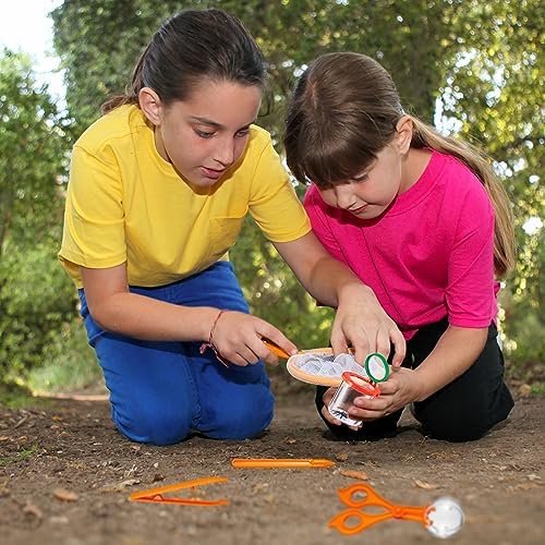 Libima 100 Pcs Bug Collection Kit Include 20 Magnifying Insect Box 20 Net 60 Fine Motor Skill Toys Sensory Learning Tools Bug Jar Tweezers for Outdoor Science Nature Exploration Observation - Image 6