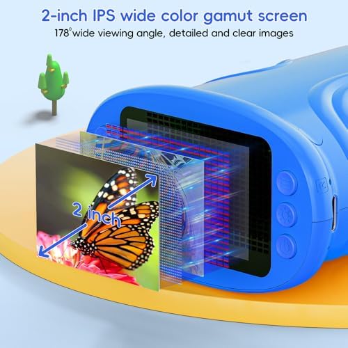 Temodu Kids Microscope 2.0" Screen 1000X Digital Microscope for Kids, Mini Pocket Handheld Microscopes for Children Birthday Festival Gift, Science Education Fun Toys for Boys Girls Ages 4-12 (Blue) - Image 2