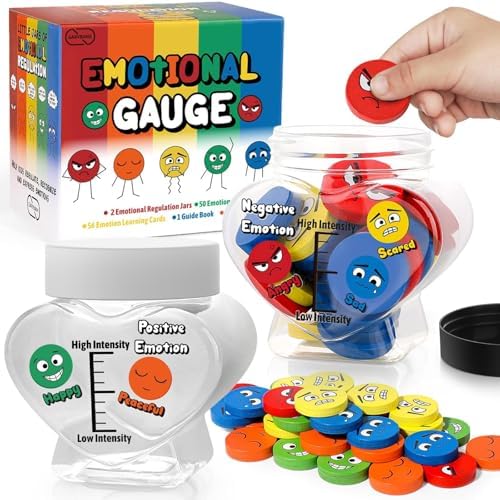Garybank Emotion Jar for Gauging Kids' Emotions, Emotional Regulation Tool by Garybank