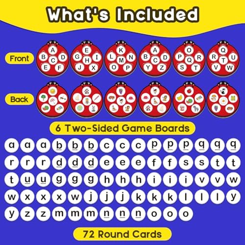 Alphabet Games Letter Learning Toys ABC Flash Cards for Toddler, Speech Therapy Alphabet Matching Game for Kids, Homeschool Supplies Kindergarten Preschool Classroom Must Haves - Image 7
