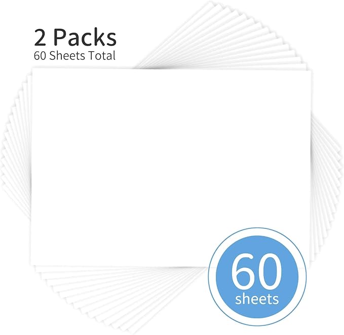Funto Finger Paint Pad for Kids, 60 Sheets Total, 12"x16", 2-Pack, Toddler Painting Supplies, Art Paper for Finger Painting, Drawing Supplies