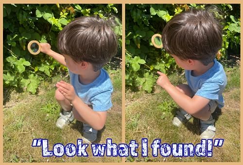 Wood Magnifying Glass for Kids - Wooden Montessori Learning Adventure Toy - Learn and Explore - Wooden Magnifier - Image 6