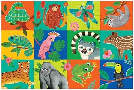Mudpuppy - Rainforest Friends 48 Piece Giant Floor Puzzle for Kids - Image 4
