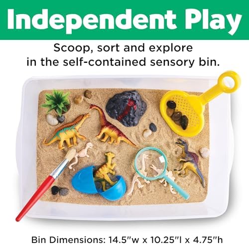 Creativity for Kids Sensory Bin: Dinosaur Dig - Toddler Sensory Toys, Sensory Bin Filler and Toddler Activities for Boys and Girls, Dinosaur Toys for Kids Ages 3-5+ - Image 5