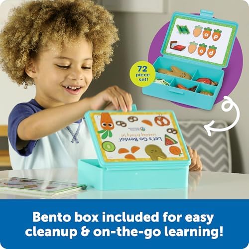 Learning Resources Let's Go Bento! Learning Activity Set - 78 Pieces, Ages 3+, Preschool Activities, Toddler Toys, Feelings and Emotions, Fine Motor Skills - Image 4