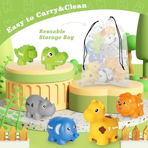Animal Number Learning Toys for Toddlers Kids 3-5, 10 Unique Animals - Image 5