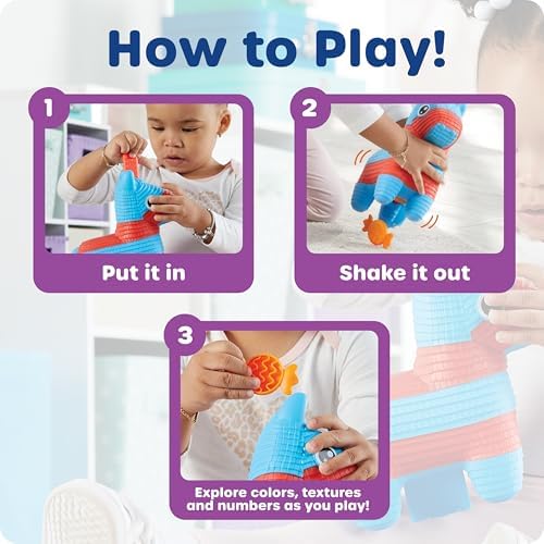 Learning Resources Pia the Fill & Spill Piñata - Toddler Montessori Sensory Toys, Preschool Activities, Counting Manipulatives, Color Sorting, Fine Motor Skills, Birthday Gifts for Boys and Girls - Image 5