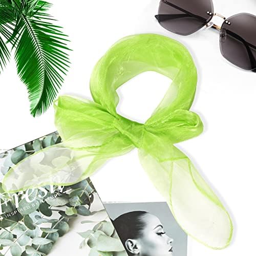 Jmkcoz 12pcs Square Juggling Silk Dance Scarves Magic Tricks Music Scarf - Image 4