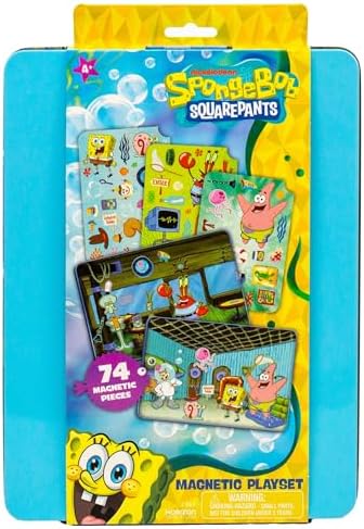 Horizon Group USA Magnetic Playset for Kids, Spongebob Squarepants by HorizonGroupUSA