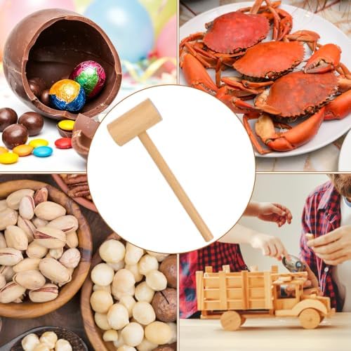 Wooden Mallet Hammering & Pounding Toys Simulation Wooden Mallet Toddler Hammer Portable Mallets - Image 7