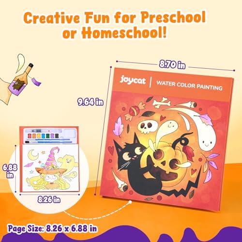 JoyCat Paint with Water Coloring Books for Toddlers (Halloween) - Image 5