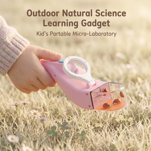 Baideluo Bug Catcher Kit for Kids 3-8 with Light & Magnifier (Pink) - Image 6