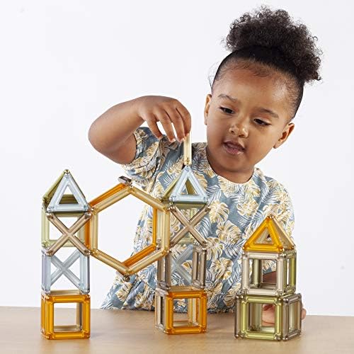 Guidecraft PowerClix Frames Natural - 74 Piece Set: Magnetic Construction Building Kit for Creative Open-Ended Play, STEM Learning & Educational Toys for Children - Image 5