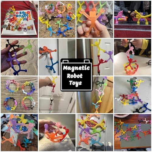 15pcs Magnetic Robote Figures for Kids 3-8 Travel STEM Fidget Toy - Image 4