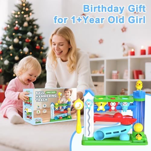 VOILBTOY Musical Toy for 1-2 Year Old Girls,Educational Toys,Ball Drop Toy with English & Spanish,Fine Motor Toys for Kids 1-3,Birthday Gift for 1+ Year Old boy (Blue) - Image 7