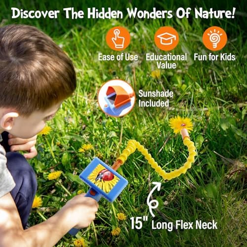Kids Borescope Snake Camera with Light, 2.4” HD Screen, STEM Educational Toy for Boys & Girls Ages 4-10, Outdoor Science Exploration Kit, Real-Time Viewing, Christmas Birthday Festival Gift for Kids - Image 5