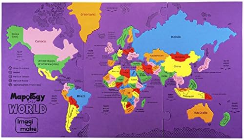 Imagimake Mapology World Map Puzzle | Educational Toys for Kids 5-7 | Puzzles for Kids Ages 4-8 | Map of The World | 6 Year Old Boy Gifts & Girl Gifts - Image 3