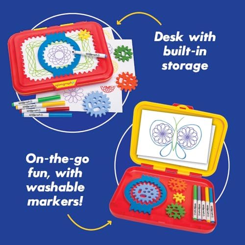 Spirograph Jr. — Jumbo Sized Gears Classic Retro Toy For Spiral Drawing Art Design Toy Kit for Smaller Hands — For Kids Ages 3 and Up - Image 3