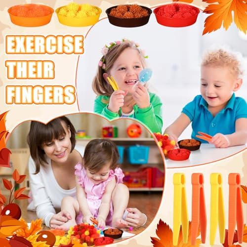 Leitee 71 Pcs Sensory Bin Filler,Orange,Autumn - Image 5