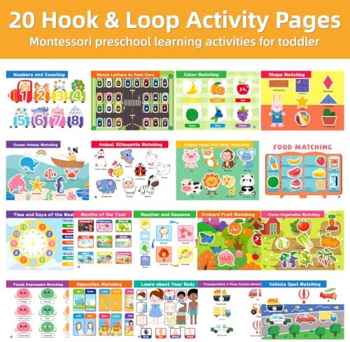 Busy Book for Toddlers 3-5, Montessori Preschool Learning Activities - Image 2