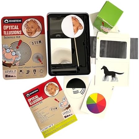 Einstein’s Optical Illusion LAB Science Kit for Kids. STEM for Boys & Girls Aged 8 and Above. 14 Exciting Experiments Inside/Detailed Picture Guide Included. Award Winning Kit - Image 2