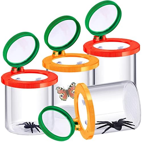 Skylety 4 Pcs Insert Bug Viewer Magnifier Backyard Explorer Bug Catcher Kit by Skylety