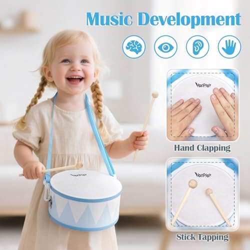 Vanplay Snare Drum Set for Toddler Toys for 2 3 Year Old Boys Girls Gifts - Image 4